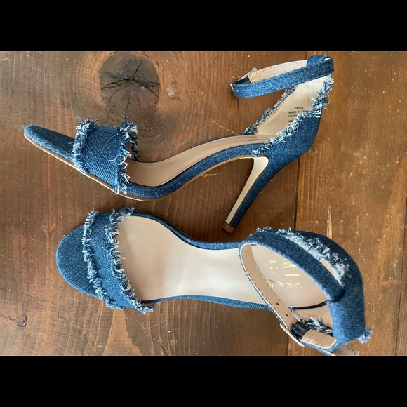 Mix No. 6 Denim Women’s US Sz 6.5 strappy heel - Picture 4 of 5